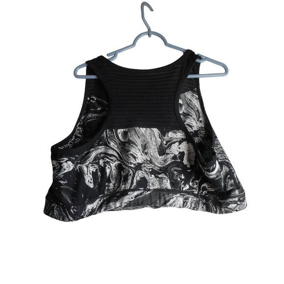 Black Torrid Size 4 Sports Bra mesh racer style back black and white - Picture 3 of 5